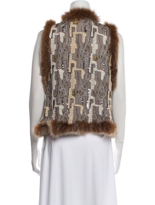 Alice + Olivia Silk Printed Vest