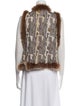 Alice + Olivia Silk Printed Vest