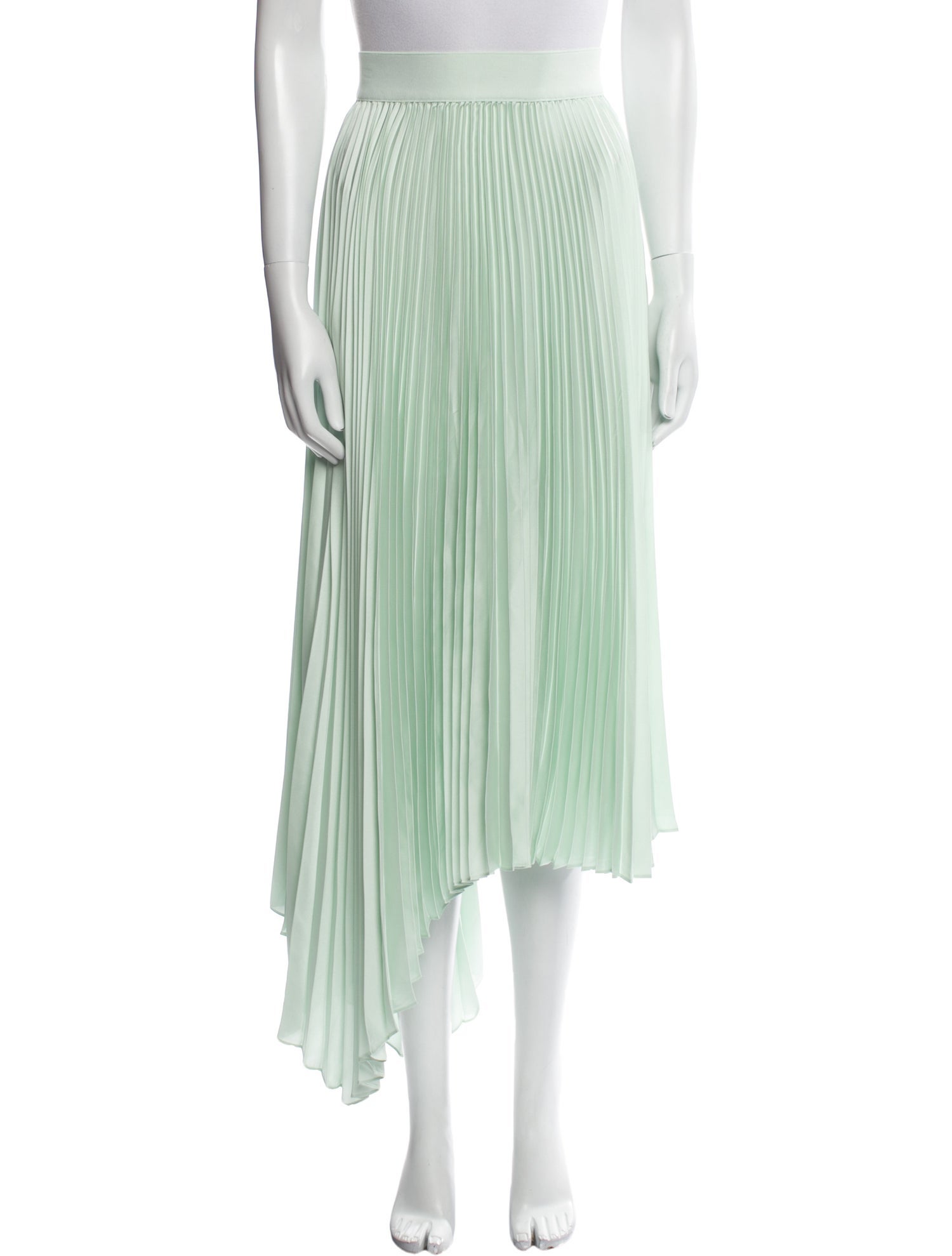 Alice + Olivia Pleated Accents Midi Length Skirt