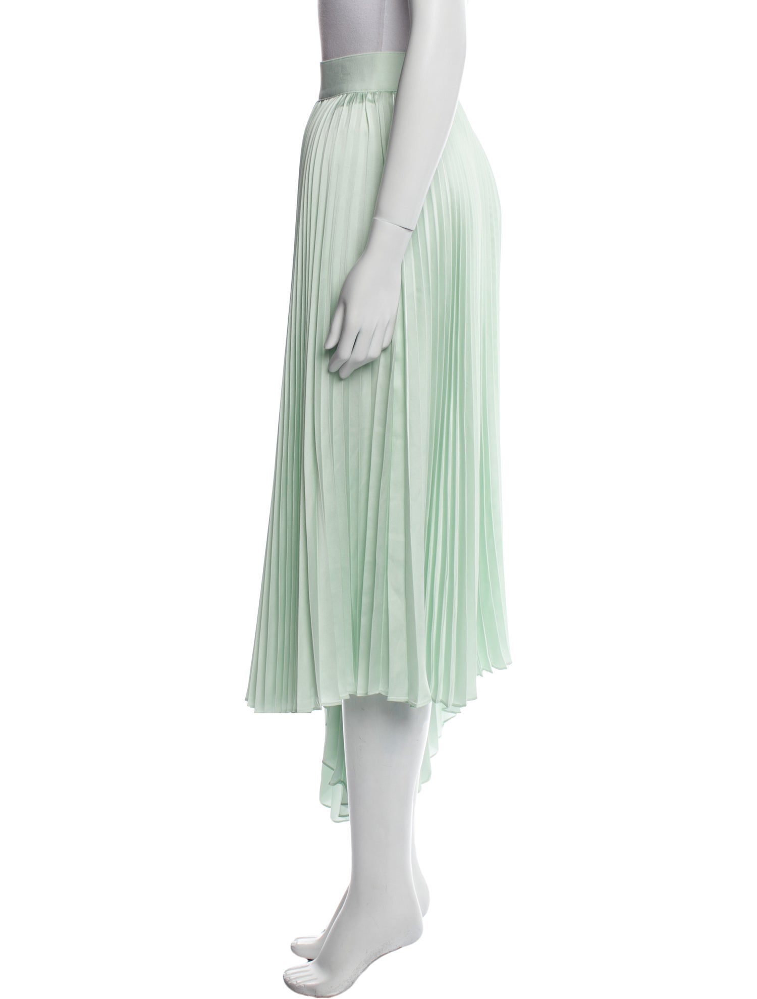 Alice + Olivia Pleated Accents Midi Length Skirt