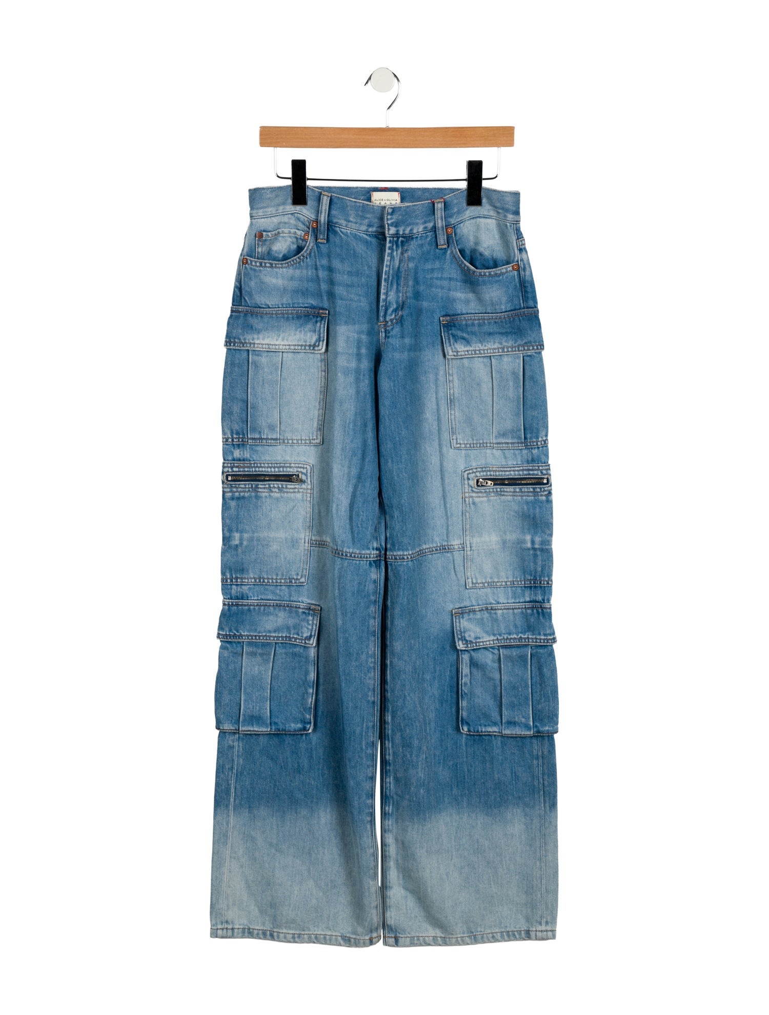 Alice + Olivia Mid-Rise Wide Leg Jeans w/ Tags