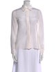 Alice + Olivia Silk Long Sleeve Button-Up Top