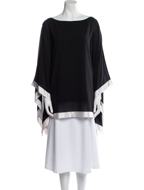Alice + Olivia Silk Bateau Neckline Tunic