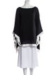 Alice + Olivia Silk Bateau Neckline Tunic