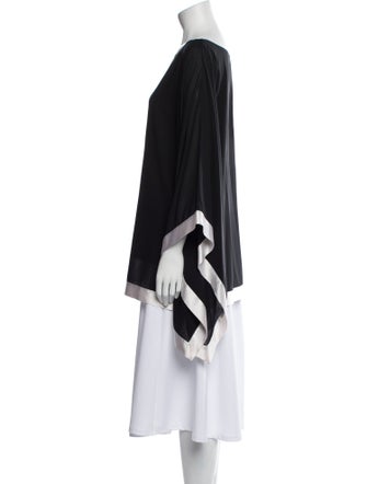 Alice + Olivia Silk Bateau Neckline Tunic