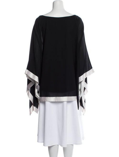 Alice + Olivia Silk Bateau Neckline Tunic
