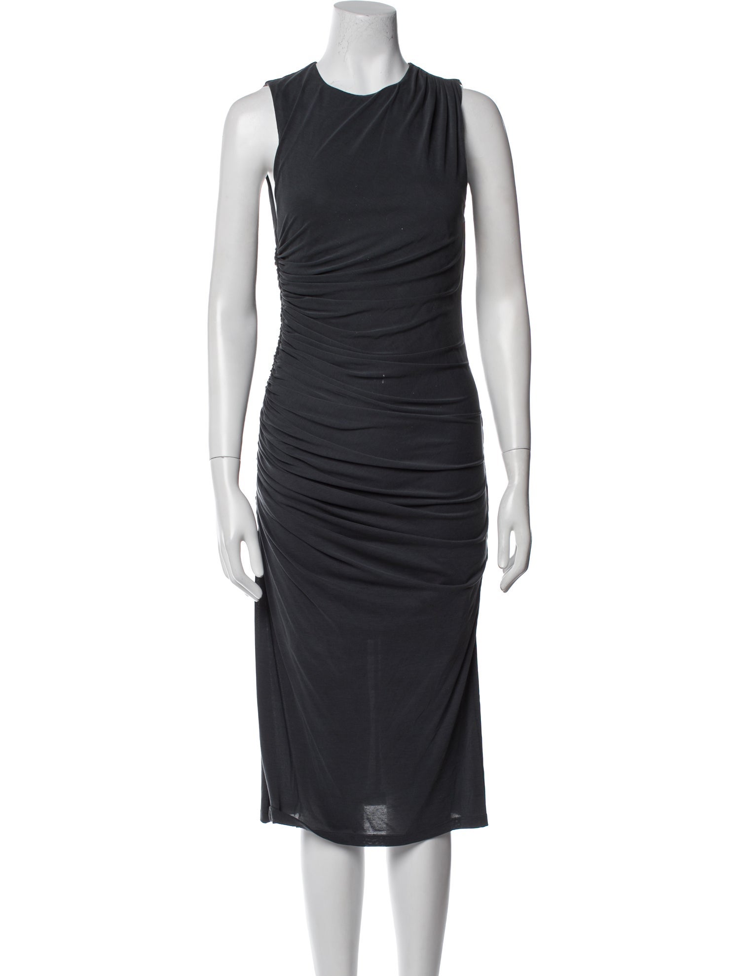 Alice + Olivia Crew Neck Midi Length Dress