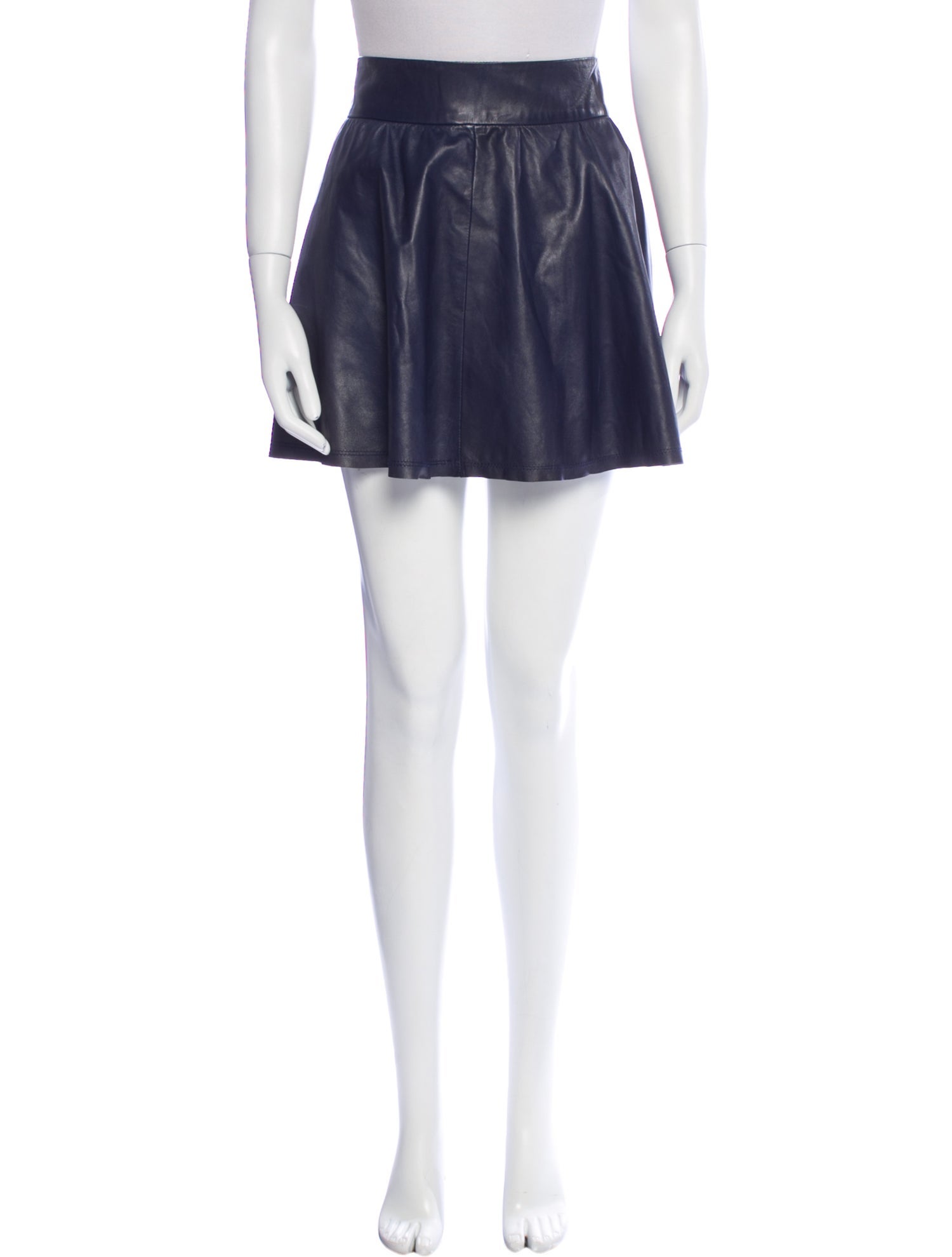 Alice + Olivia Leather Mini Skirt