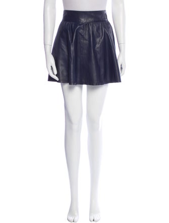 Alice + Olivia Leather Mini Skirt