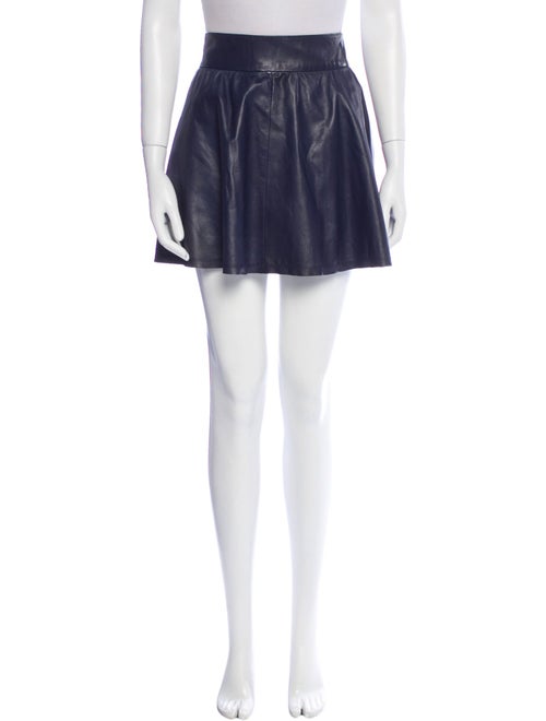 Alice + Olivia Leather Mini Skirt