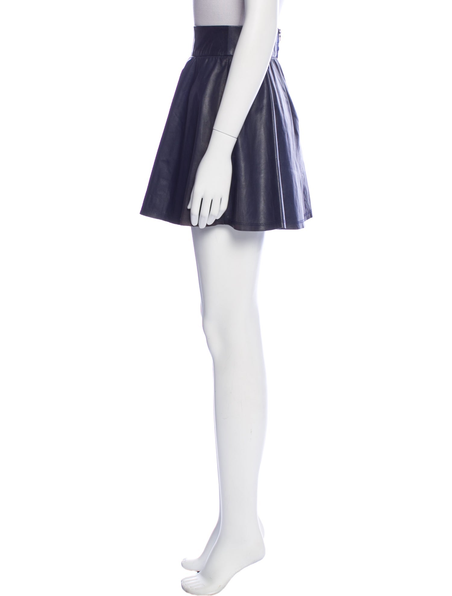 Alice + Olivia Leather Mini Skirt