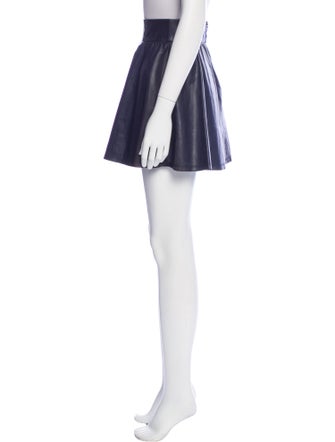 Alice + Olivia Leather Mini Skirt