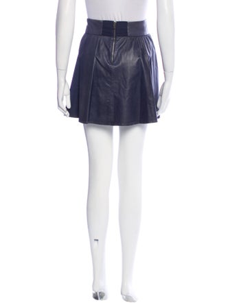 Alice + Olivia Leather Mini Skirt