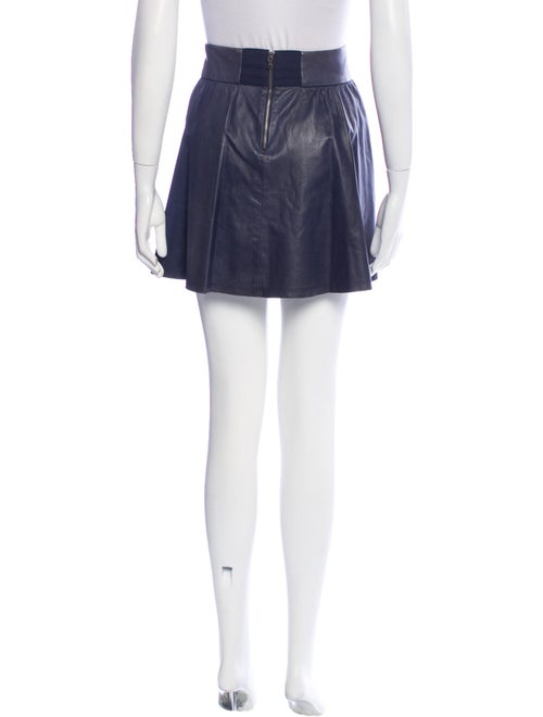 Alice + Olivia Leather Mini Skirt