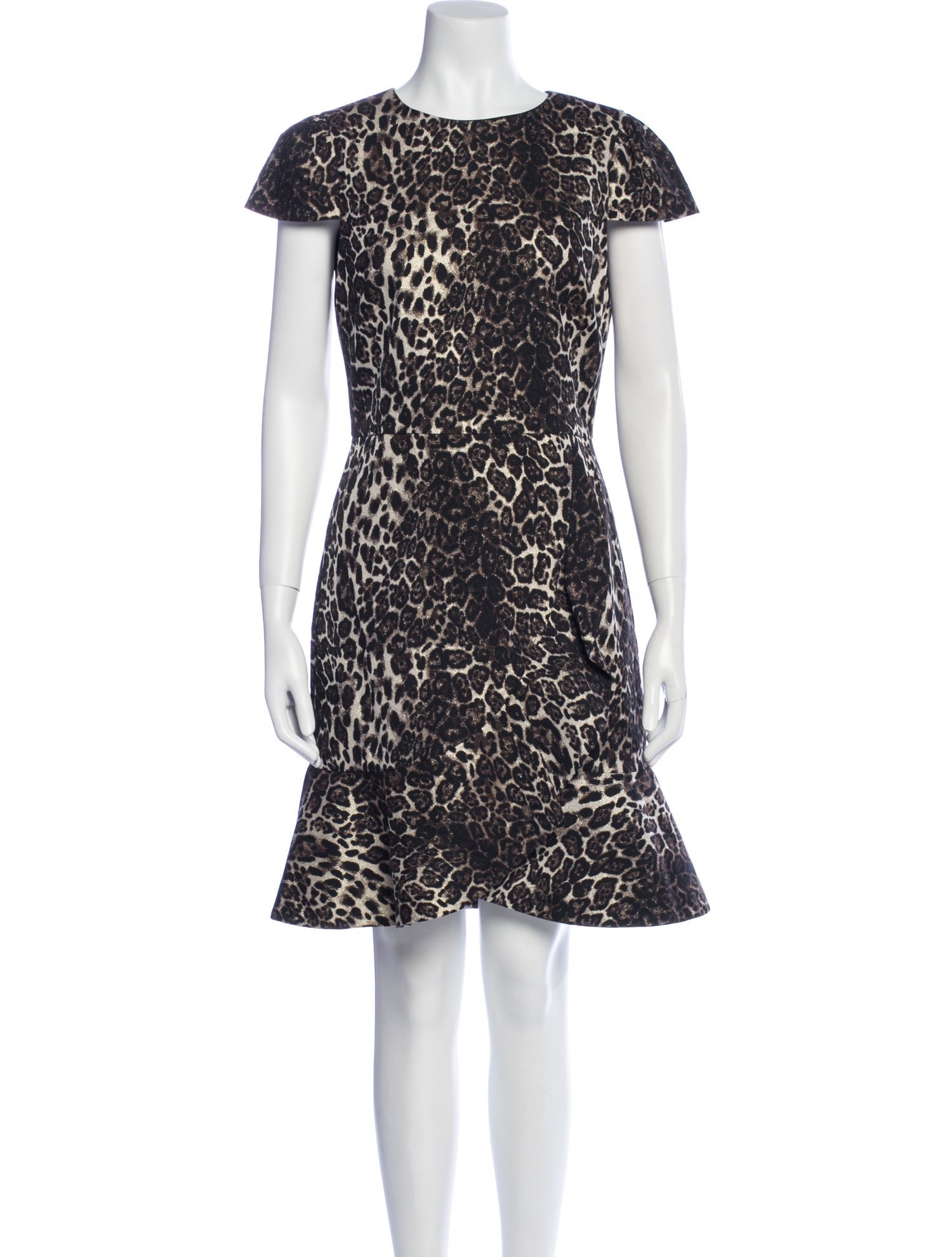 Alice + Olivia Animal Print Knee-Length Dress w/ Tags