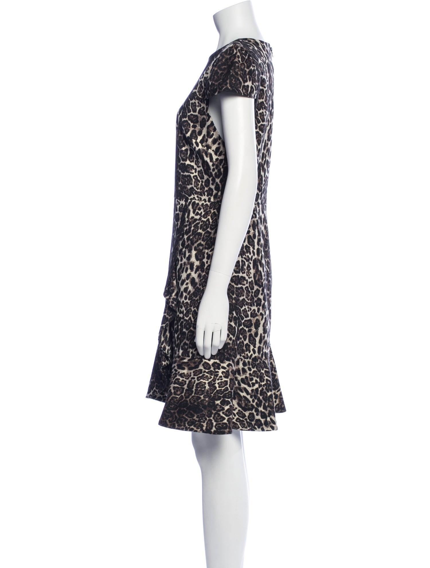 Alice + Olivia Animal Print Knee-Length Dress w/ Tags