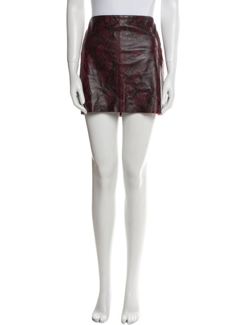 Alice + Olivia Leather Mini Skirt