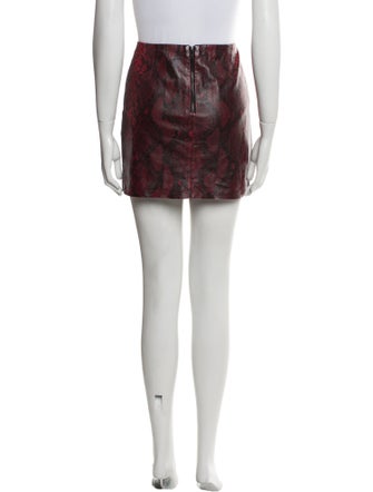 Alice + Olivia Leather Mini Skirt