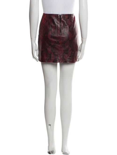 Alice + Olivia Leather Mini Skirt