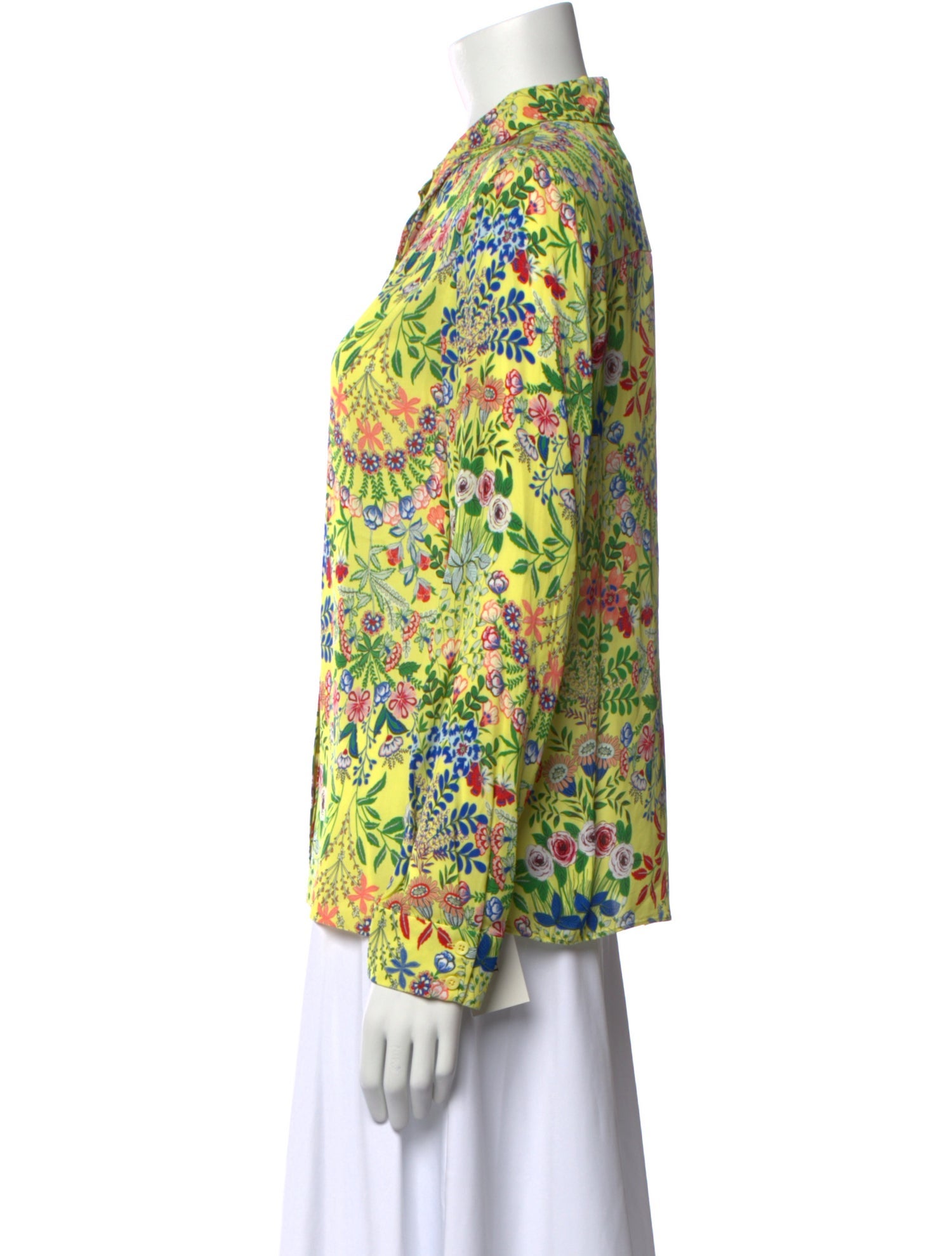 Alice + Olivia Floral Print Long Sleeve Blouse w/ Tags