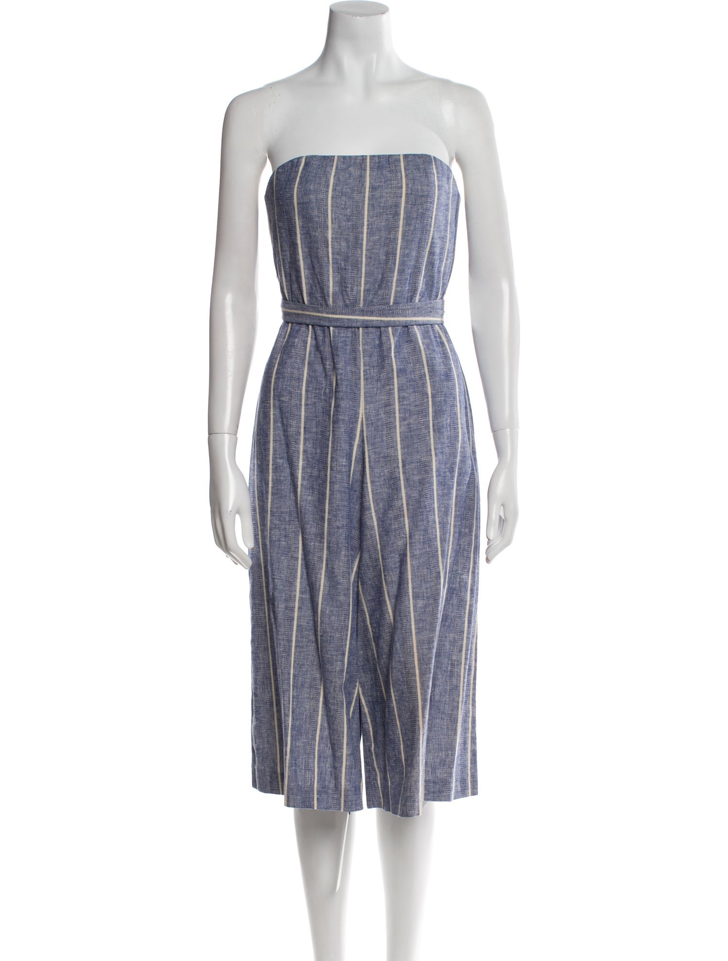 Alice + Olivia Striped Strapless Jumpsuit