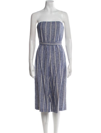 Alice + Olivia Striped Strapless Jumpsuit