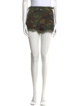 Alice + Olivia Floral Print Mini Shorts