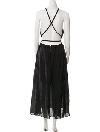 Alice + Olivia Halterneck Long Dress