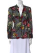 Alice + Olivia Silk Floral Print Blouse