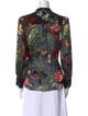 Alice + Olivia Silk Floral Print Blouse