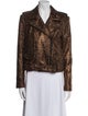 Alice + Olivia Tweed Pattern Biker Jacket