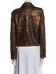 Alice + Olivia Tweed Pattern Biker Jacket