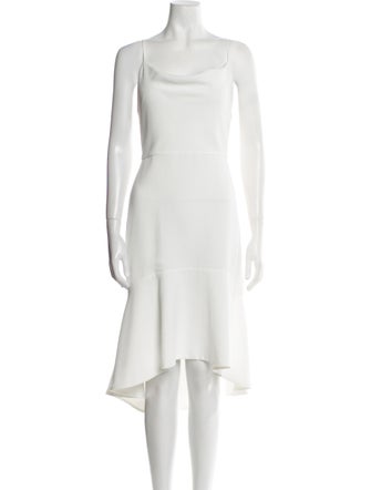 Alice + Olivia Square Neckline Midi Length Dress