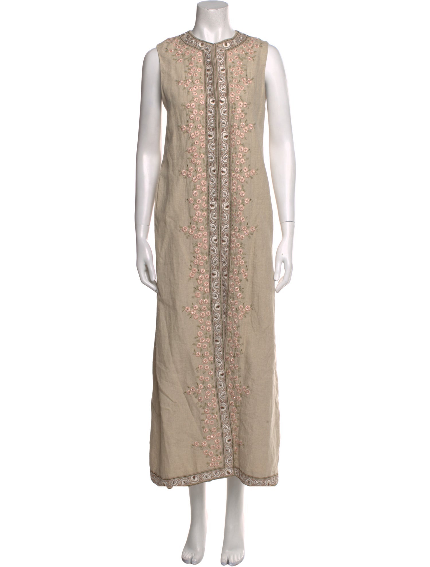 Alice + Olivia Crew Neck Long Dress