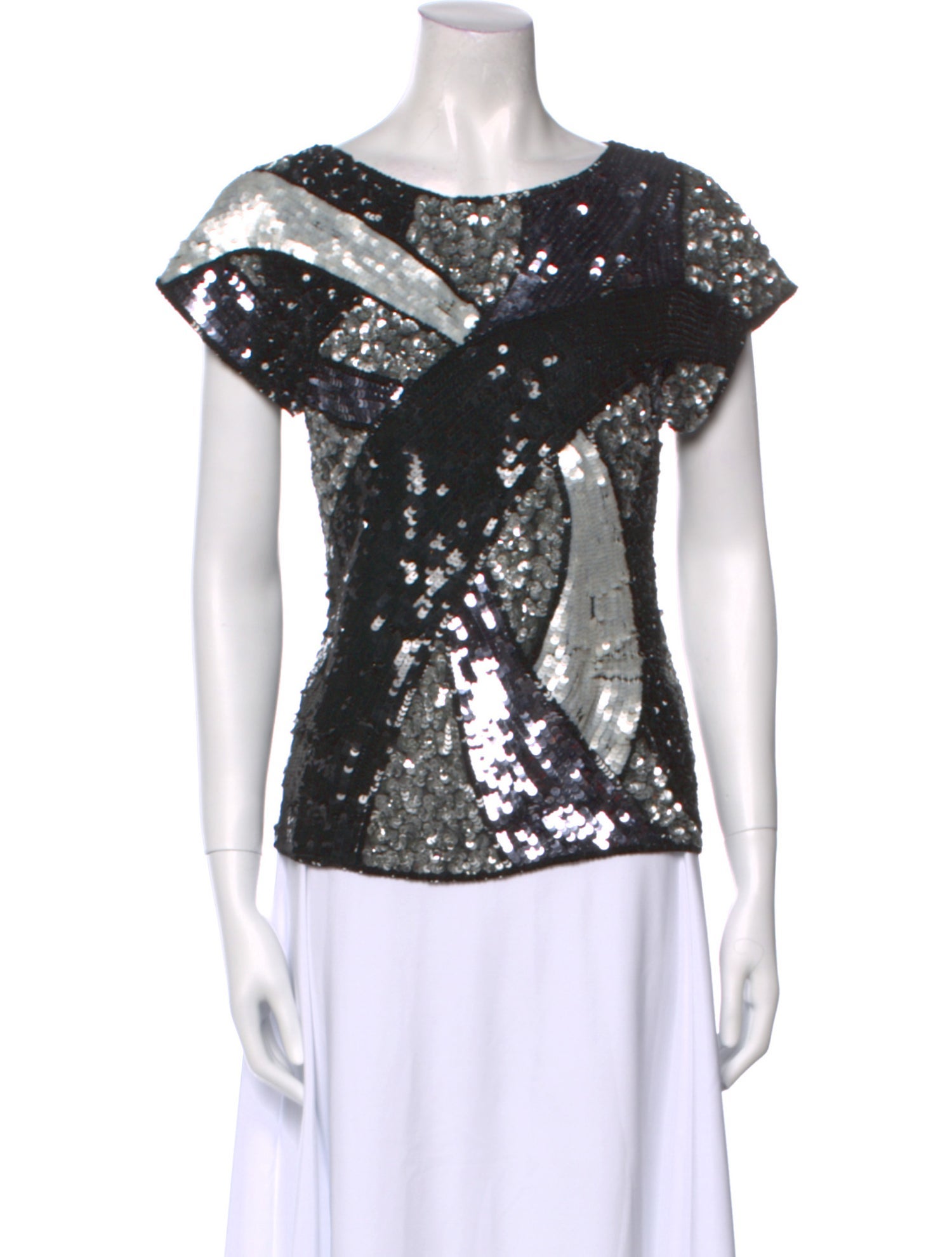 Alice + Olivia Silk Patterned Top