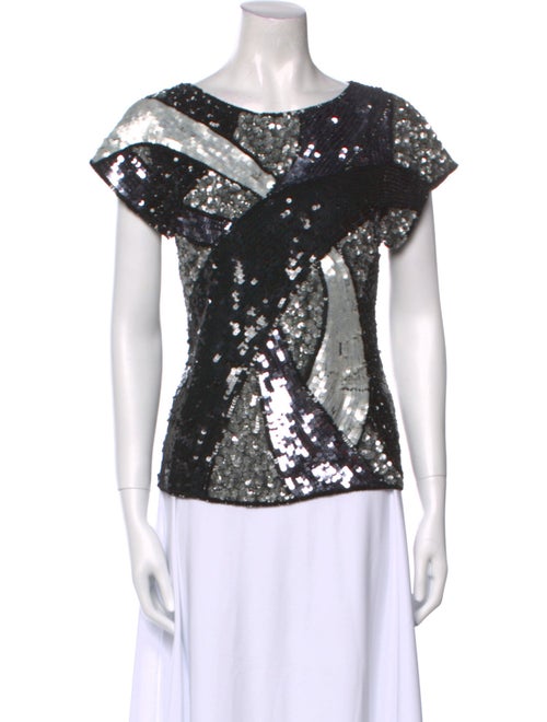 Alice + Olivia Silk Patterned Top