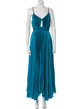 Alice + Olivia V-Neck Long Dress