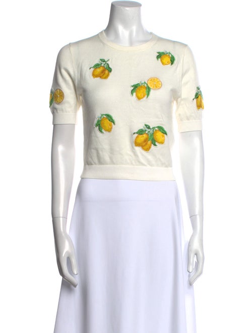 Alice + Olivia Striped Crew Neck Sweater