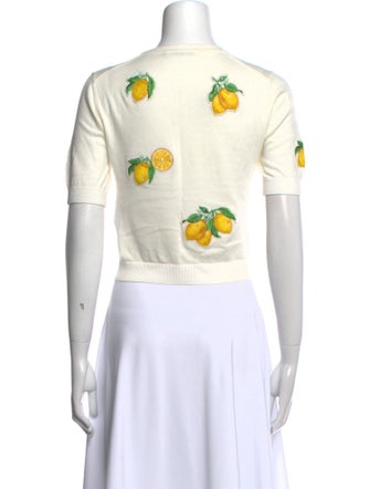 Alice + Olivia Striped Crew Neck Sweater