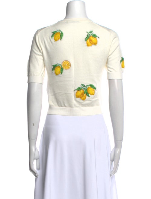 Alice + Olivia Striped Crew Neck Sweater