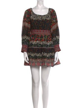 Alice + Olivia Floral Print Mini Dress