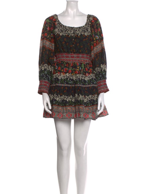 Alice + Olivia Floral Print Mini Dress