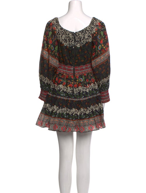Alice + Olivia Floral Print Mini Dress