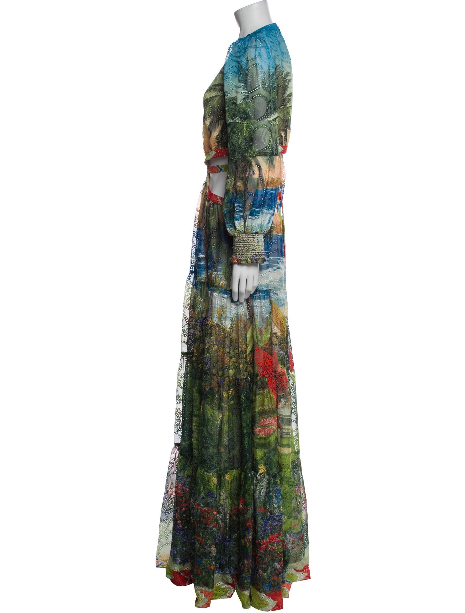 Alice + Olivia Printed Long Dress w/ Tags