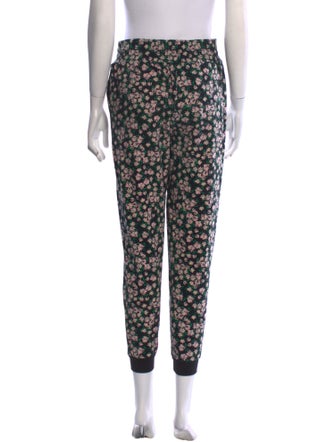 Alice + Olivia Floral Print Skinny Leg Pants