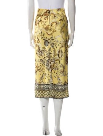 Alice + Olivia Floral Print Midi Length Skirt