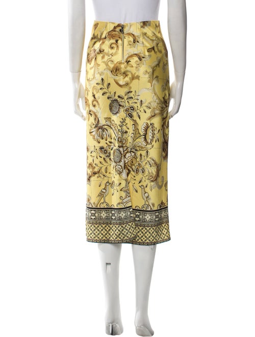 Alice + Olivia Floral Print Midi Length Skirt