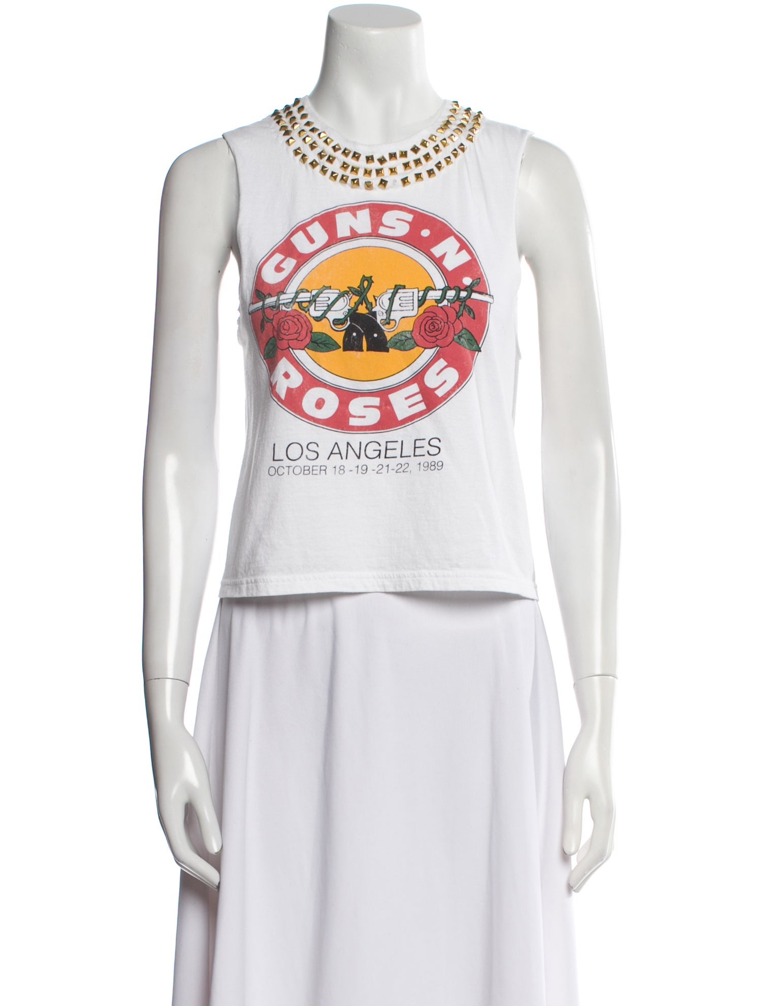 Alice + Olivia Graphic Print Scoop Neck Top