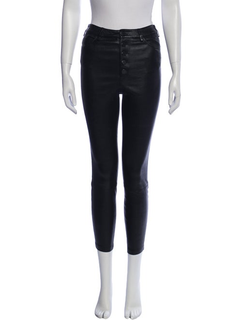 Alice + Olivia Lambskin Skinny Leg Pants