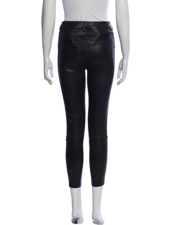 Alice + Olivia Lambskin Skinny Leg Pants